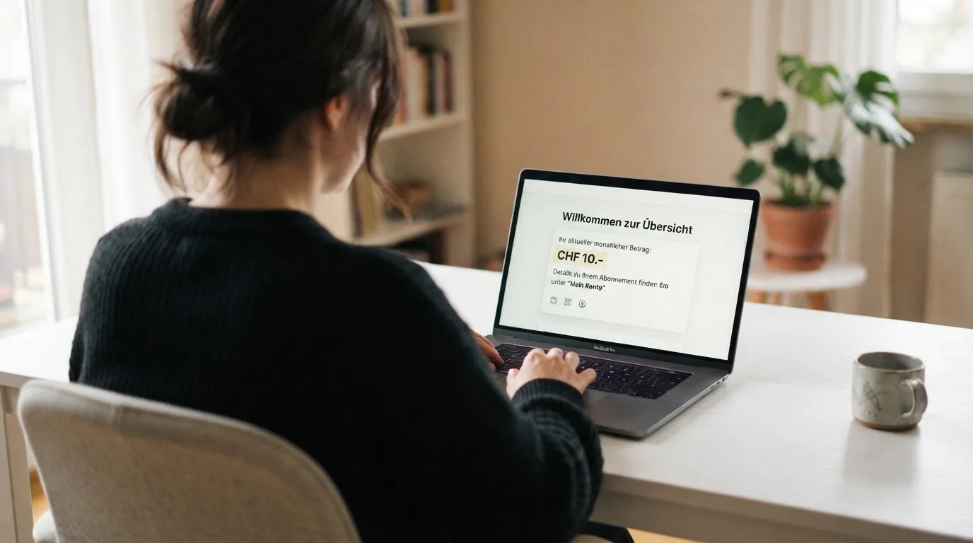 Person am Laptop liest eine Übersichtsseite zu Geldspielen im Internet — beste auszahlungsquote online casino