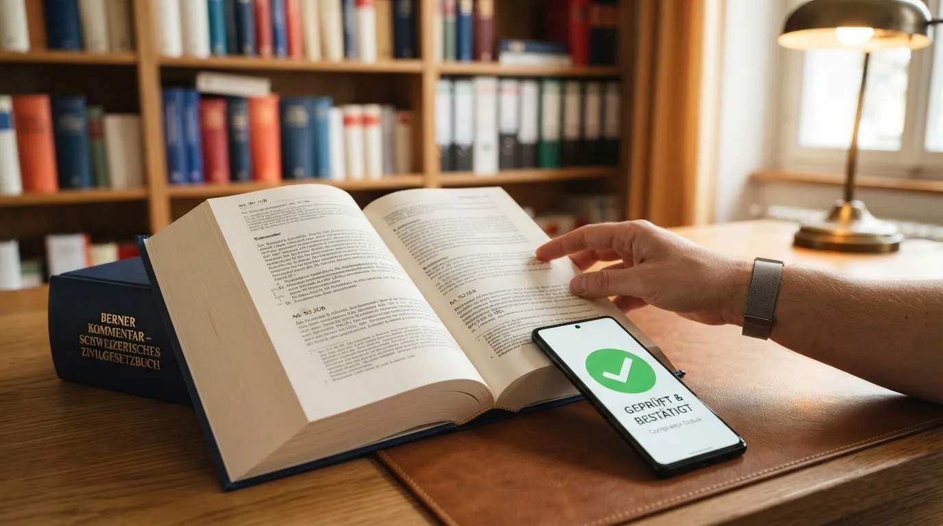 Amtliches Schreiben mit Stempel auf einem Schreibtisch neben einem Gesetzbuch — online casino mit autoplay
